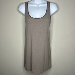 Abercrombie & Fitch Y2K Vintage Twisted Racerback Tank Top in Taupe Size Large